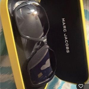 Marc Jacobs Black Sunglasses with Yellow Case
